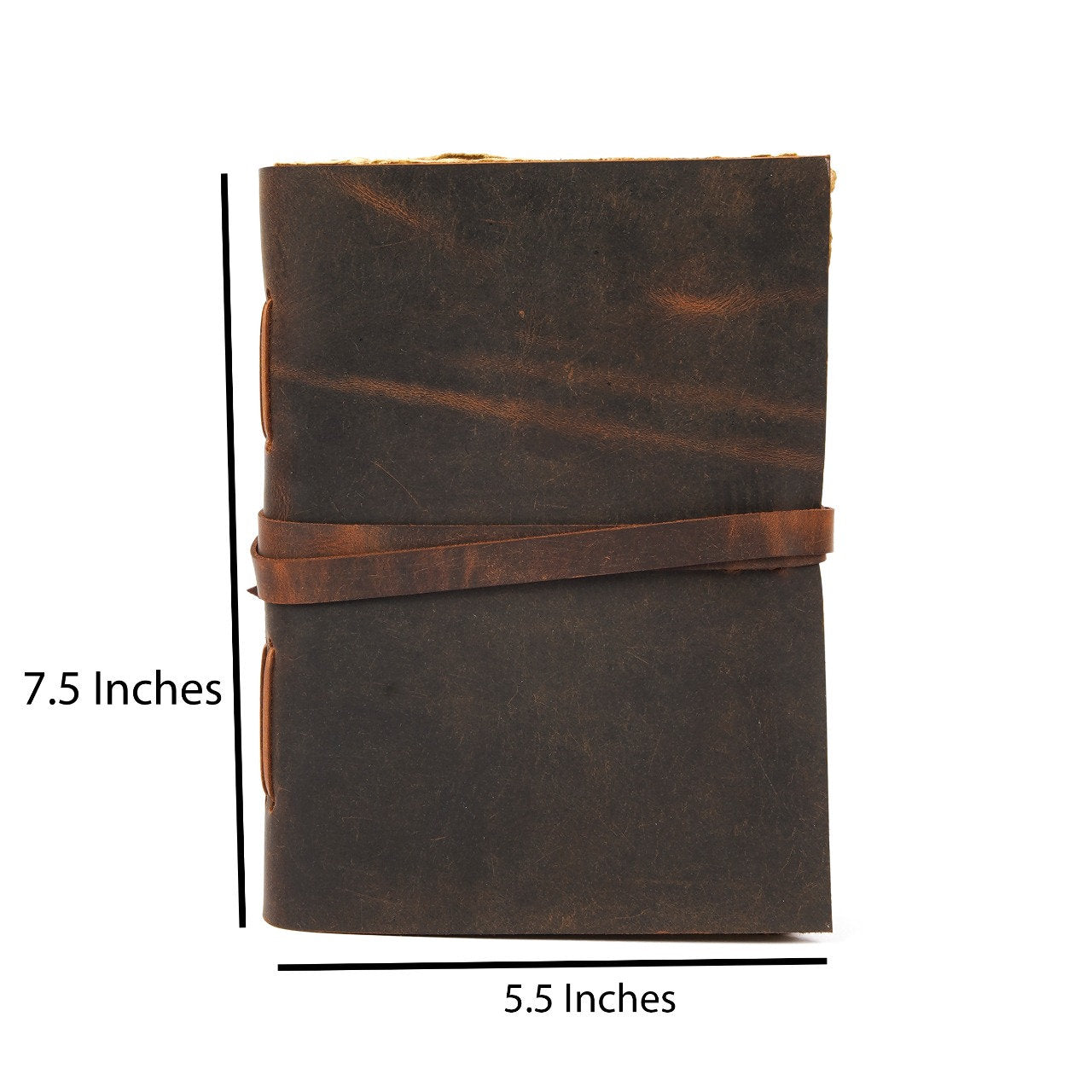 Vintage Leather Journal Book - A4 size.